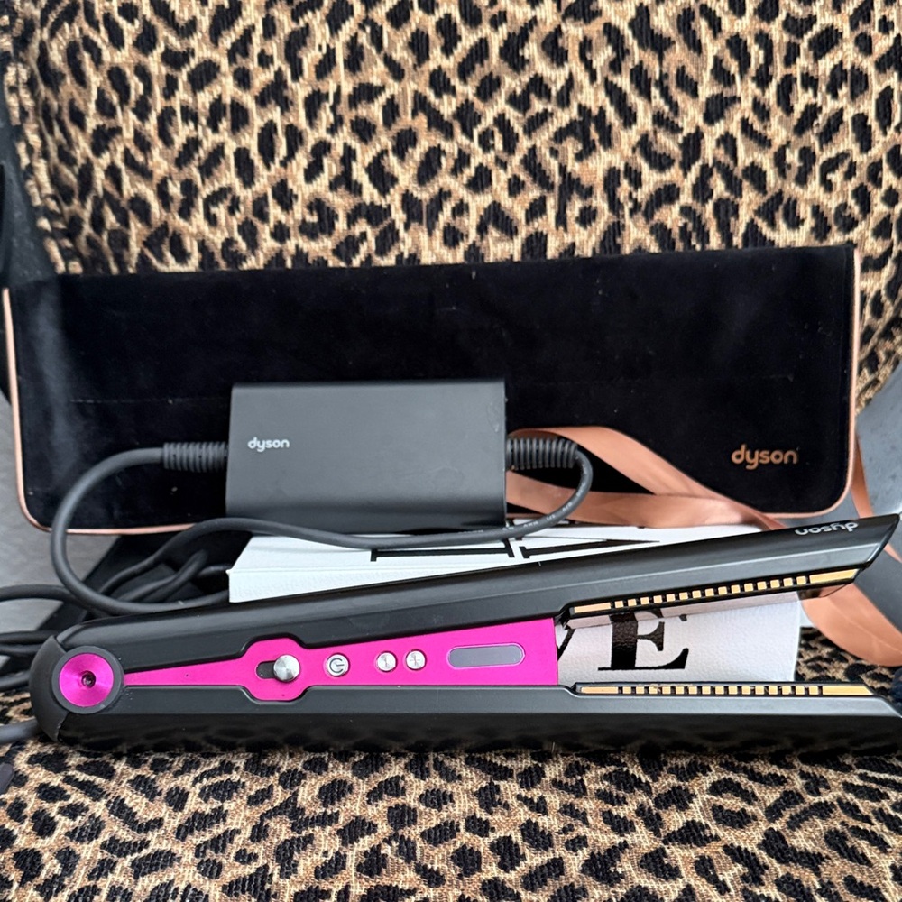 Dyson Hair Straightener with Black and Pink